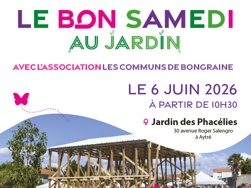 Visuel Le Bon Samedi au Jardin - 6 juin 2026