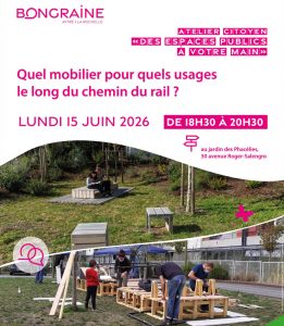 Atelier mobilier urbain Bongraine
